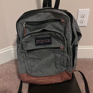 JanSport Cool Student Backpack Grey. Gently used